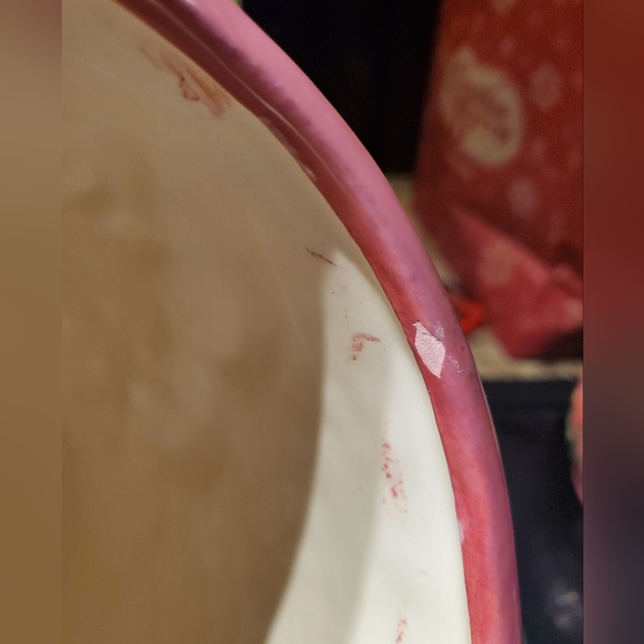 Vintage pink ceramic mushroom canisters jars - Picture 9 of 14